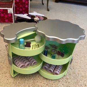 American Girl Doll Styling Set with Family Traditions Book (Bundle)